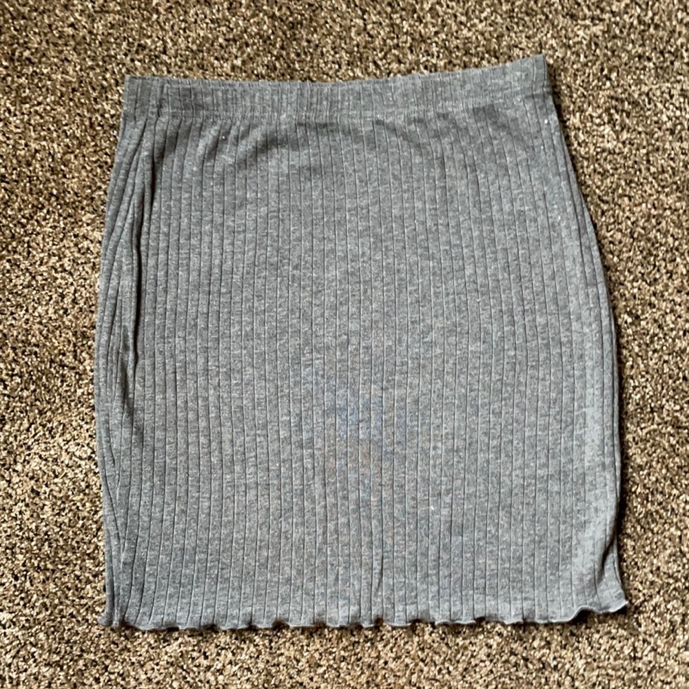 NWOT Gray Bodycon Mini Skirt